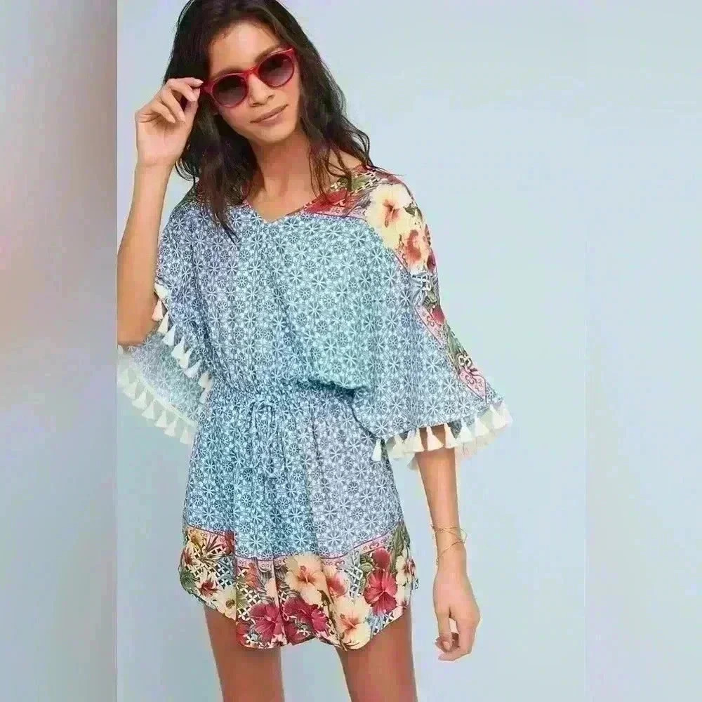 Farm Rio Anthropology Carmen Floral Romper